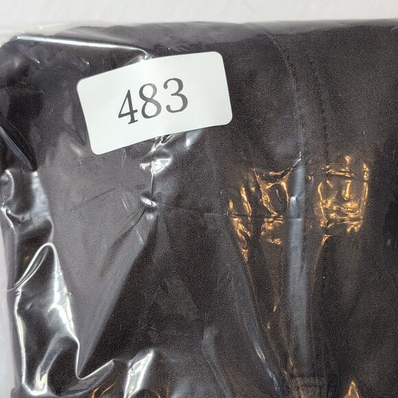 Forever 21 Brown Faux Suede Mini Dress S Belted Overall Y2K Retro Indie - Picture 15 of 15